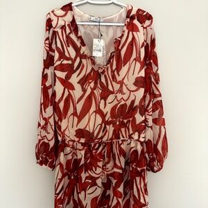 New MANGO MNG SUIT COLLECTION Women's Dress Bombon Floral Lined Size 10